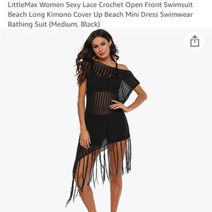 Little Max women sexy lace crochet swimsuit cover up